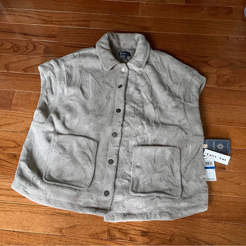 Democracy Soft Gray Fleece Vest